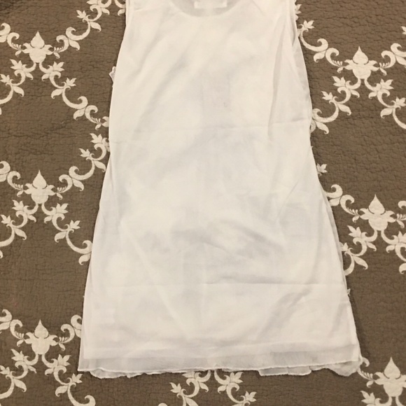 Pretty Angel White Dress S, sheer with Embroidery - Picture 4 of 11